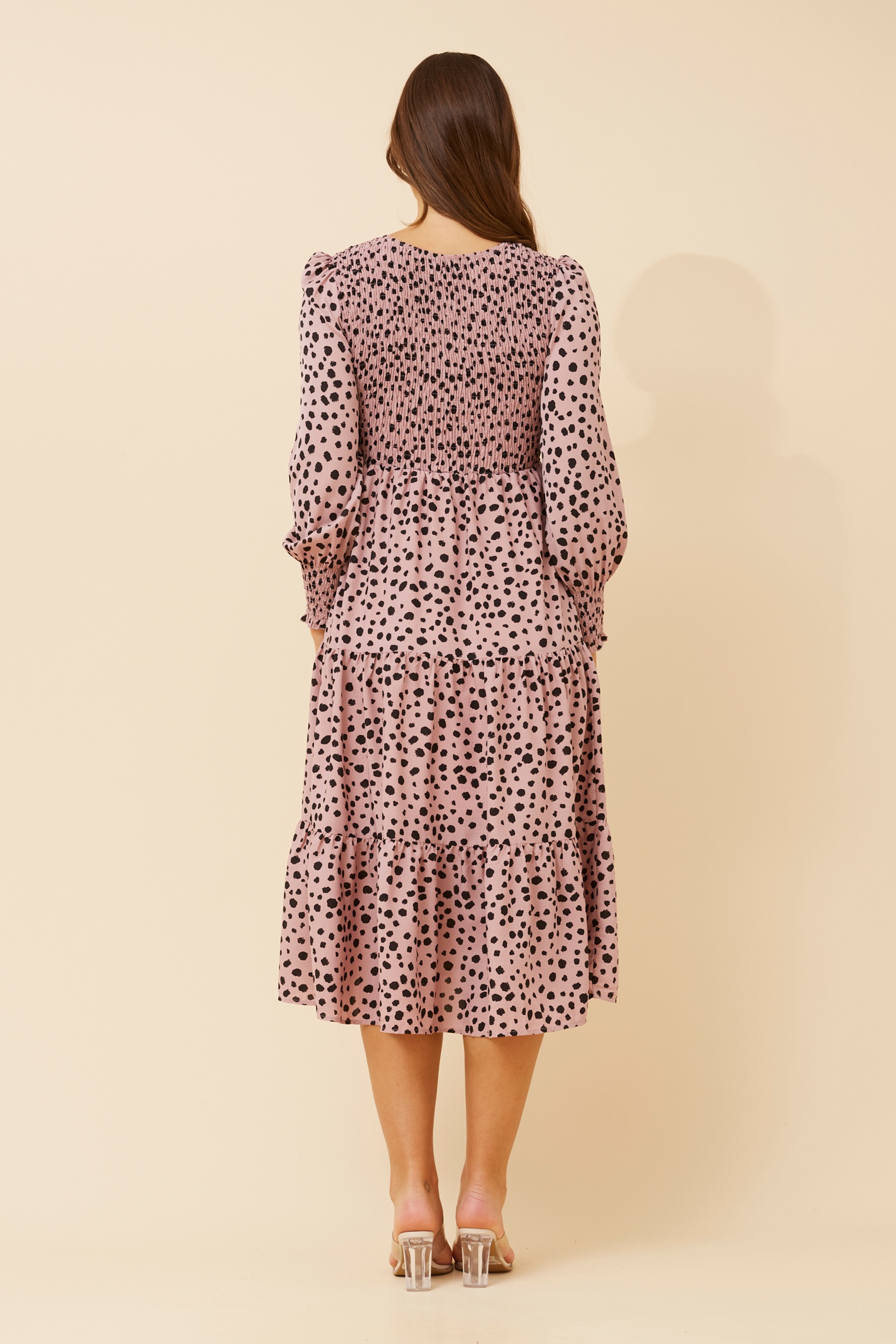 SHERRY ANIMAL PRINT MIDI DRESS
