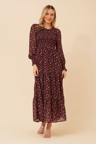SHERRY DITSY PRINT MAXI DRESS
