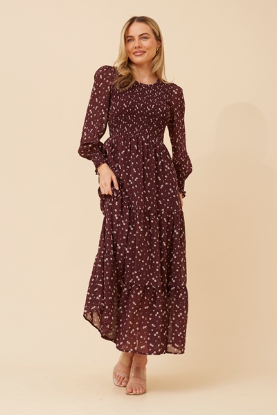 SHERRY DITSY PRINT MAXI DRESS