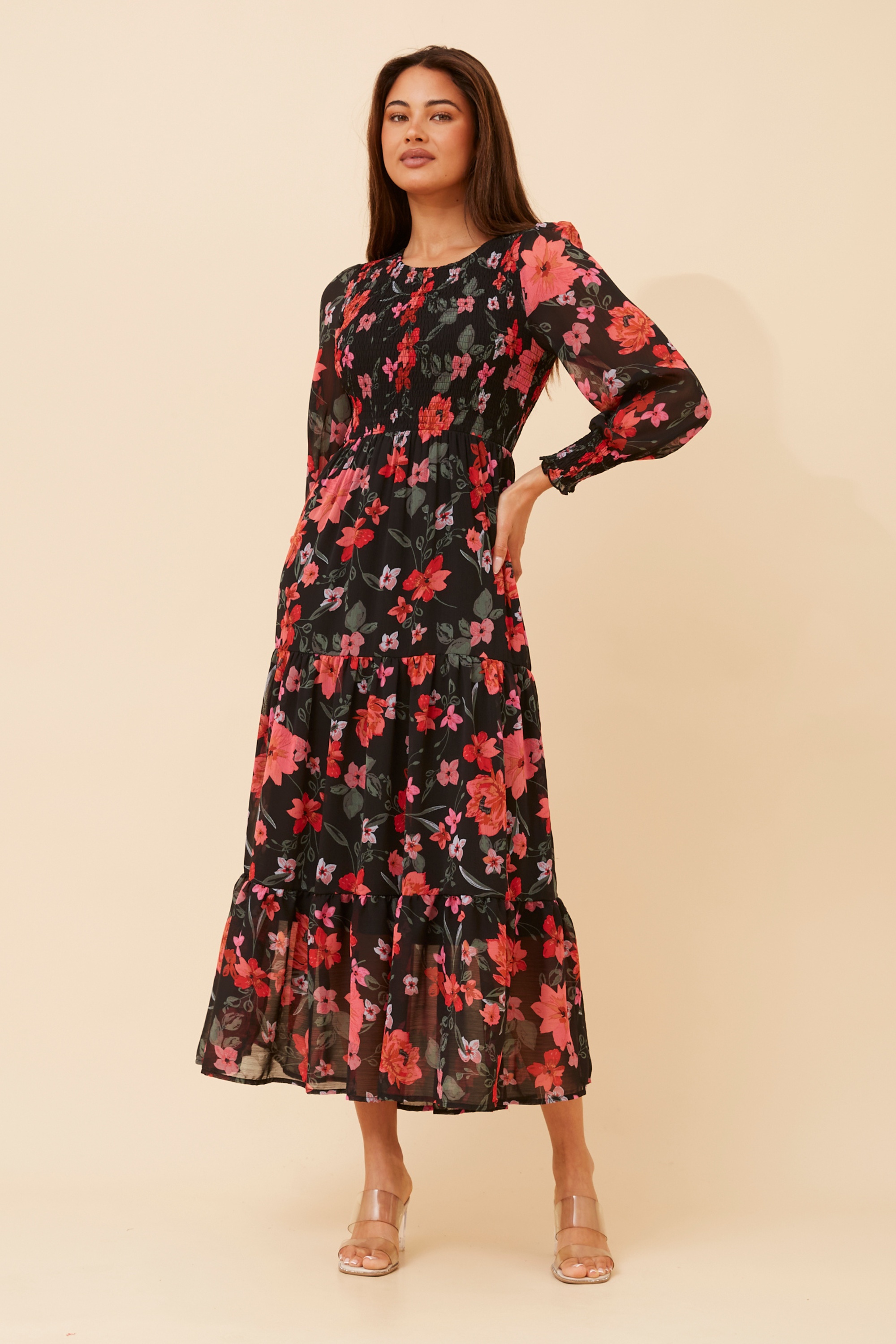 SHERRY FLORAL MAXI DRESS