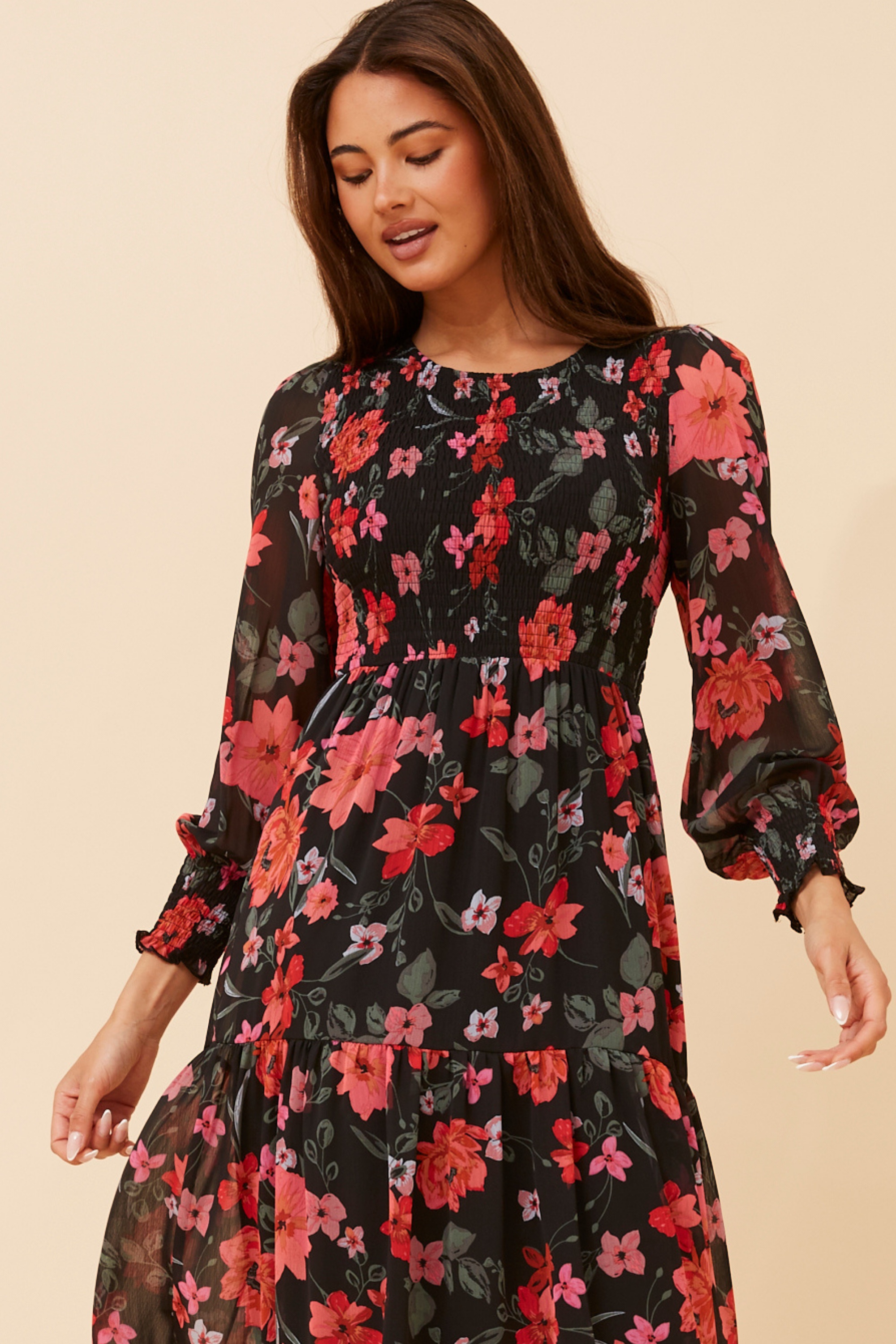 SHERRY FLORAL MAXI DRESS