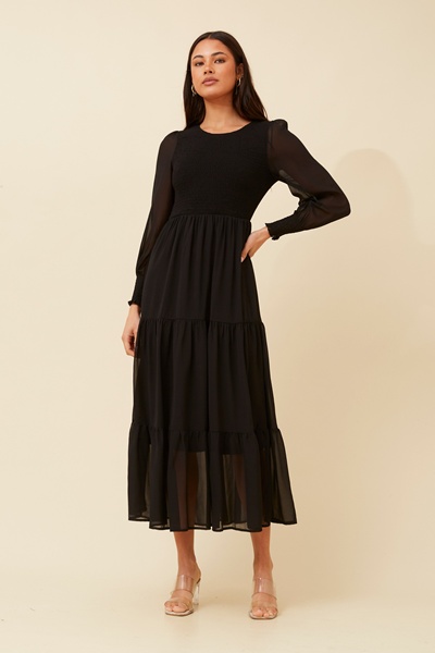 SHERRY MAXI TIERED DRESS