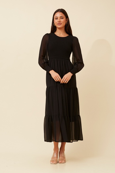 SHERRY MAXI TIERED DRESS