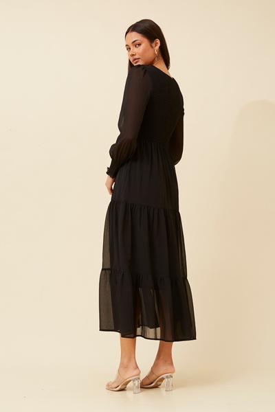 SHERRY MAXI TIERED DRESS
