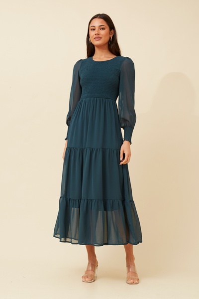 SHERRY MAXI TIERED DRESS