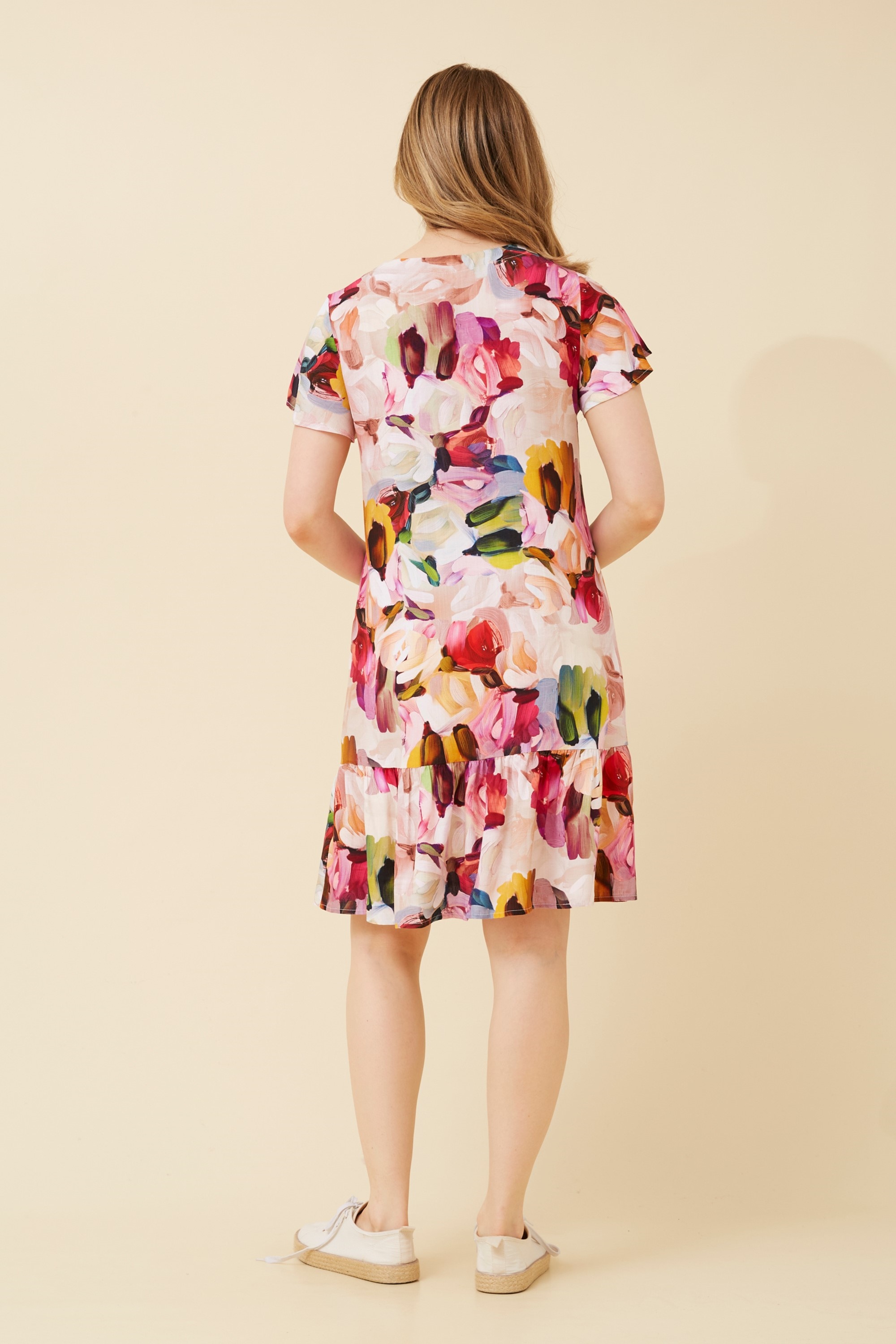 SHILOH ABSTRACT PRINT DRESS