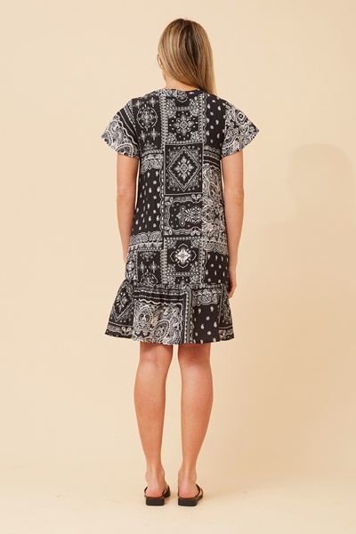 SHILOH BANDANA PRINT DRESS