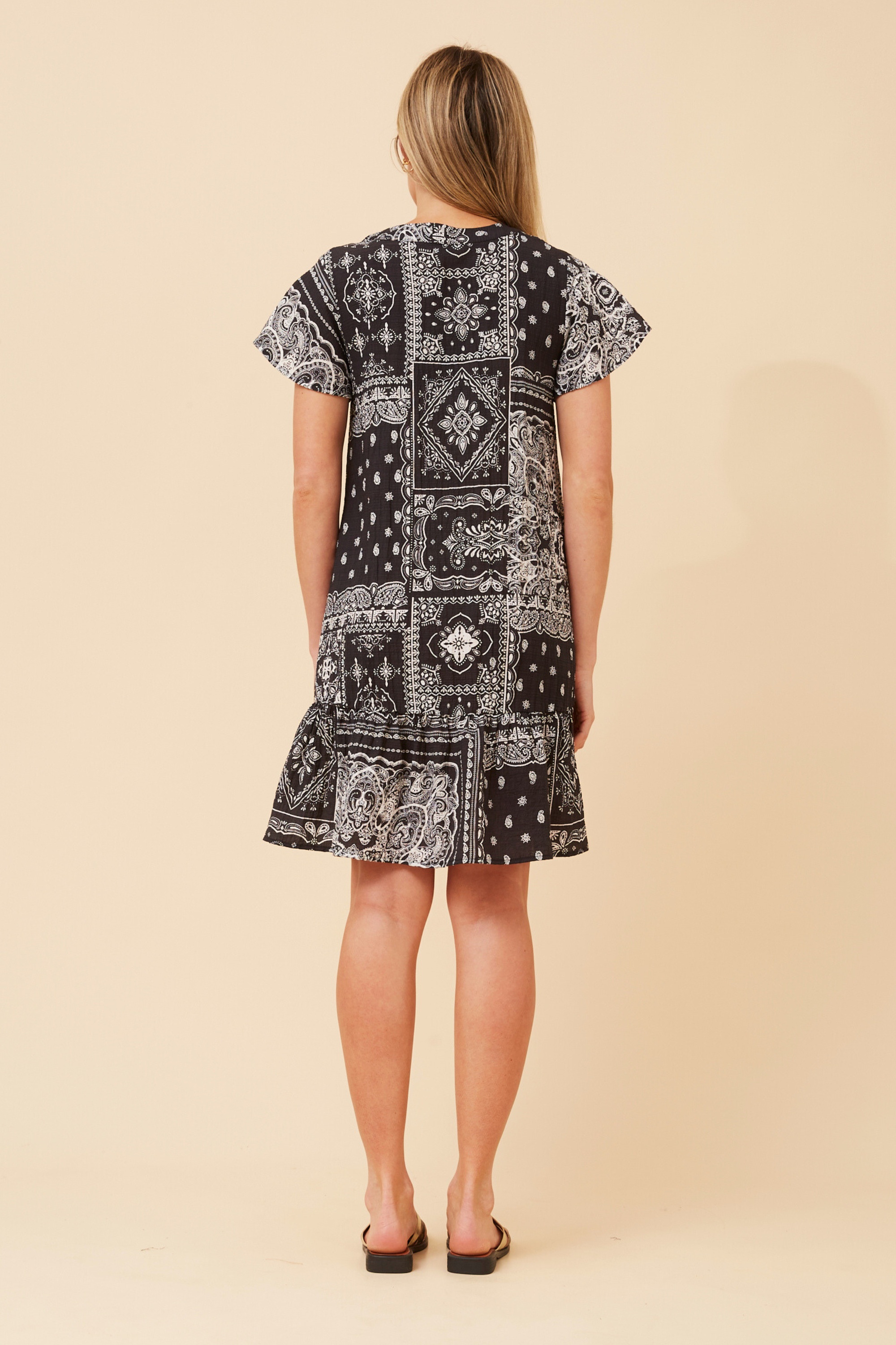 SHILOH BANDANA PRINT DRESS