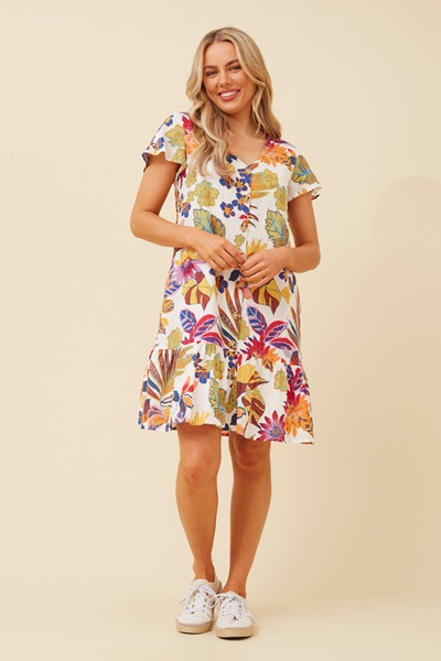 SHILOH BOTANICAL PRINT DRESS