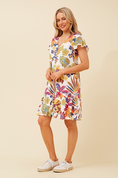 SHILOH BOTANICAL PRINT DRESS