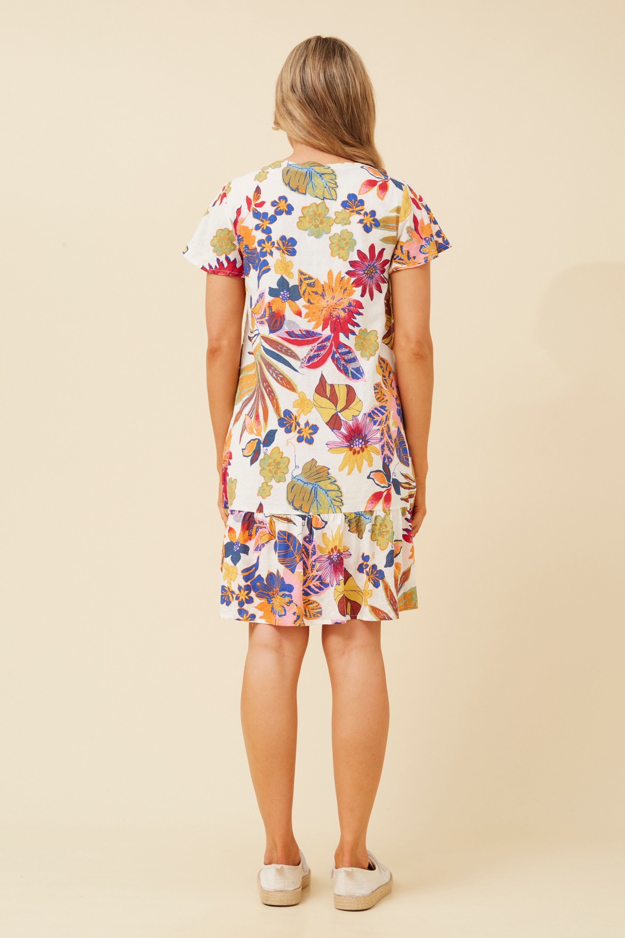 SHILOH BOTANICAL PRINT DRESS