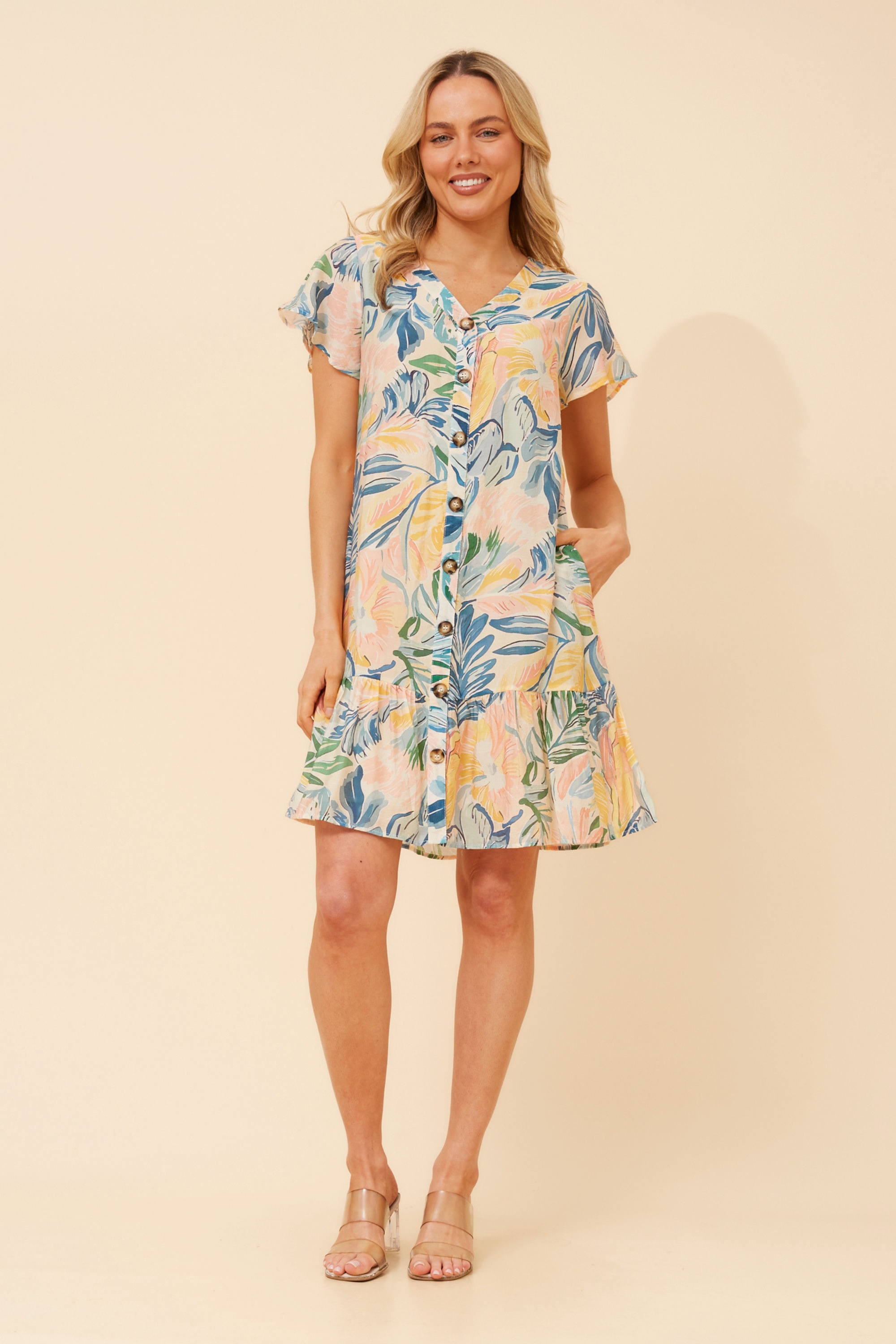 SHILOH FLORAL SHORT DRESS