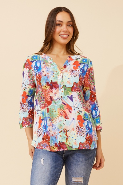 SHILPI ABSTRACT PRINT BLOUSE