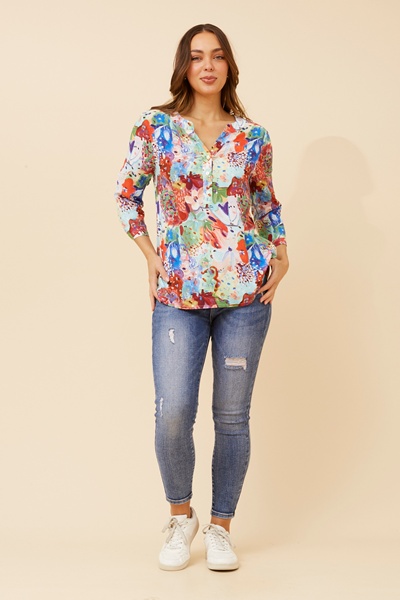 SHILPI ABSTRACT PRINT BLOUSE