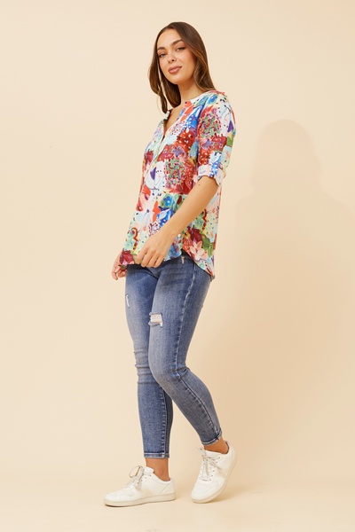 SHILPI ABSTRACT PRINT BLOUSE