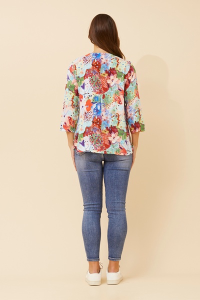 SHILPI ABSTRACT PRINT BLOUSE