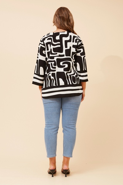 SHILPI ABSTRACT PRINT BLOUSE