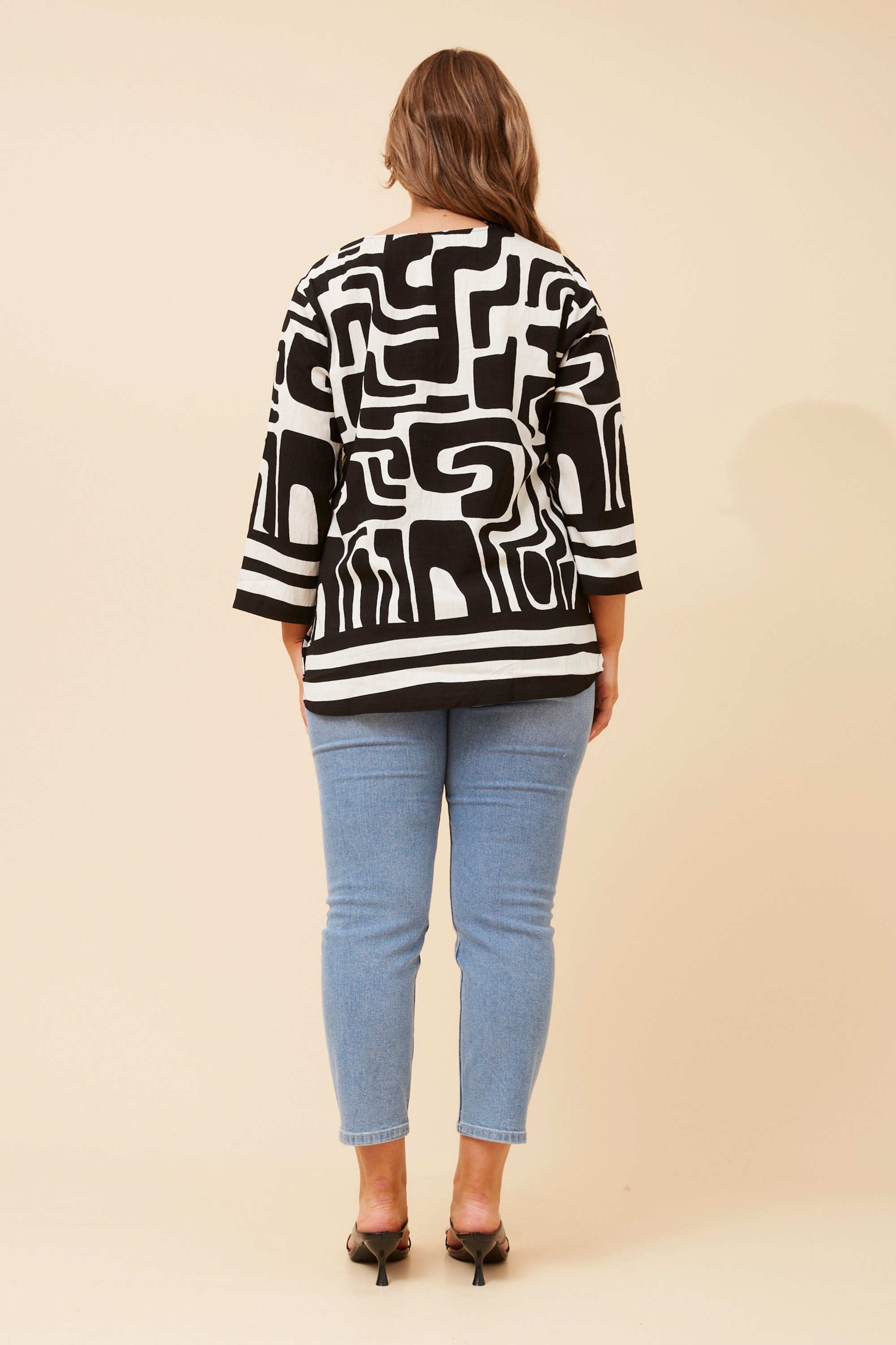 SHILPI ABSTRACT PRINT BLOUSE