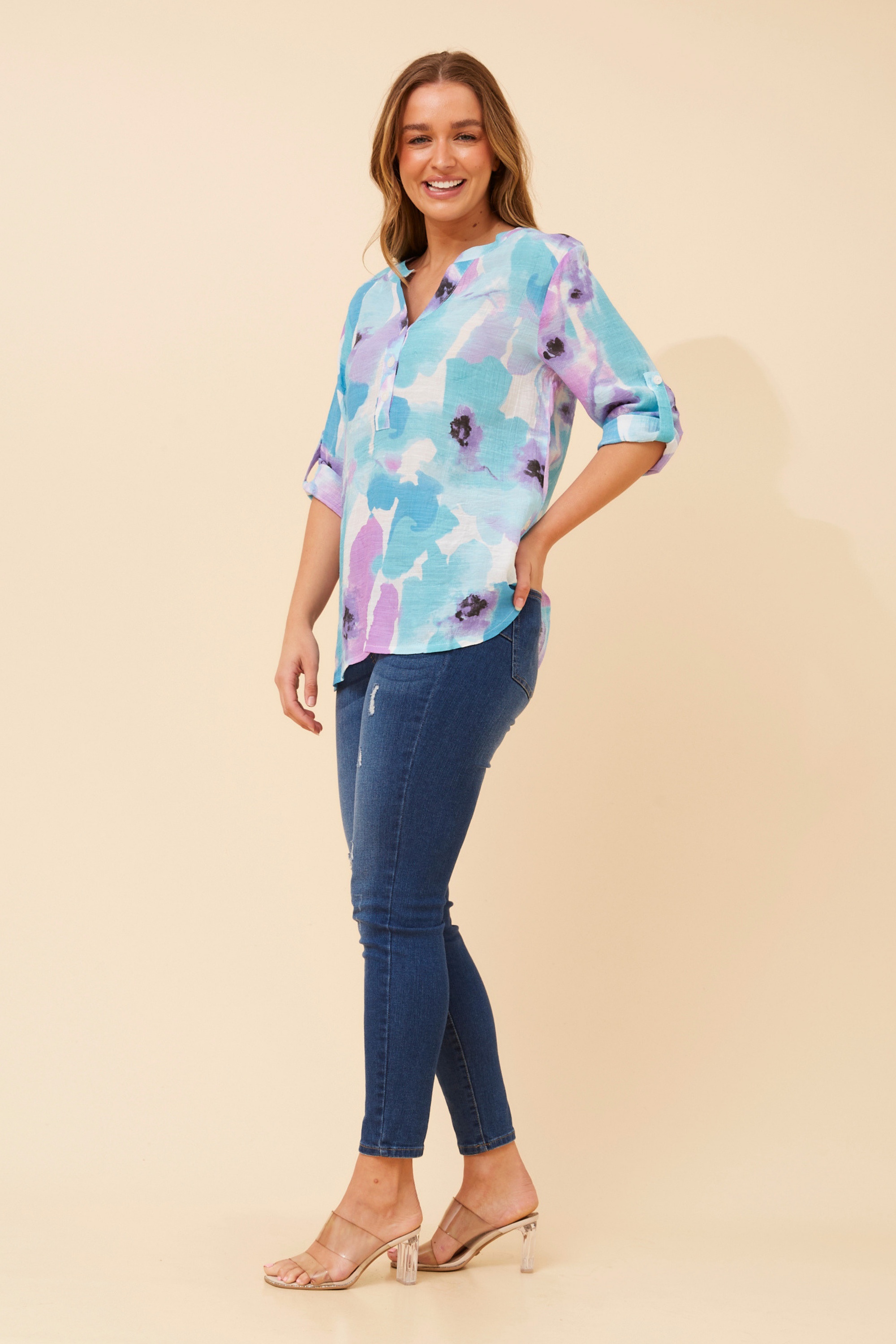 SHILPI ABSTRACT PRINT BLOUSE