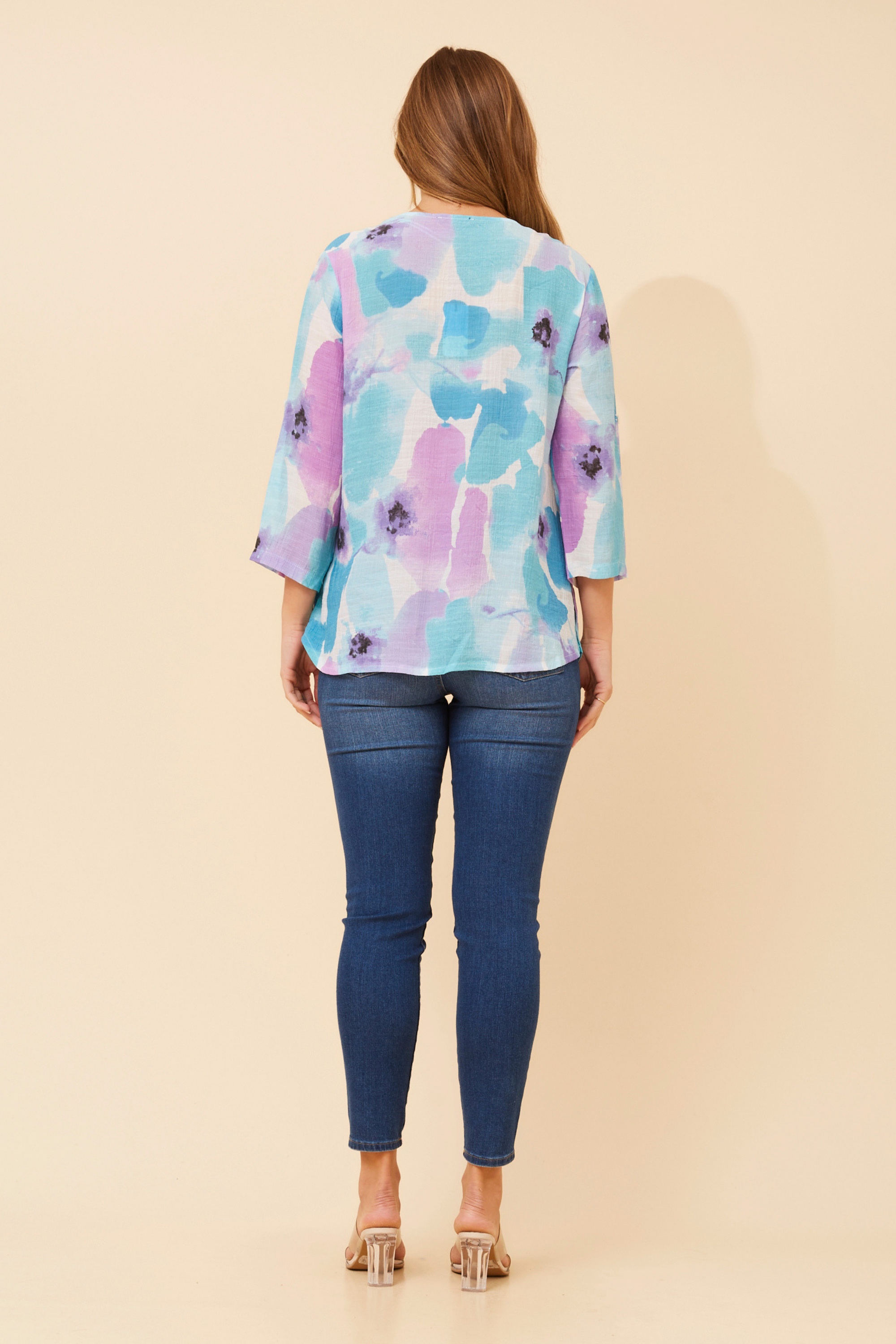 SHILPI ABSTRACT PRINT BLOUSE