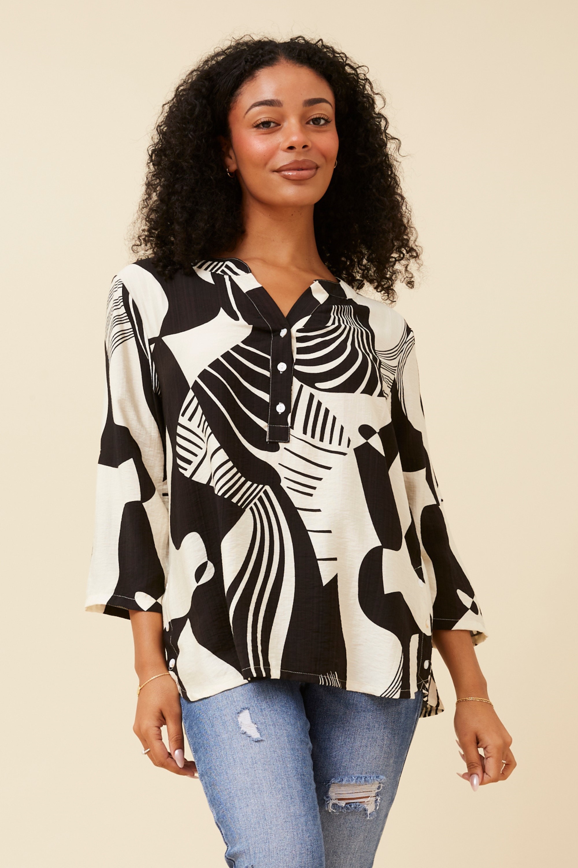 SHILPI ABSTRACT PRINT SHIRT