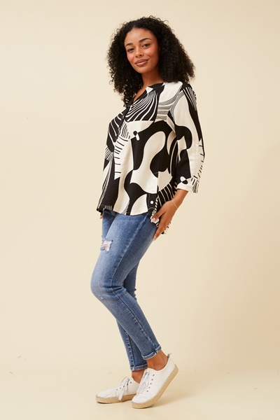 SHILPI ABSTRACT PRINT SHIRT