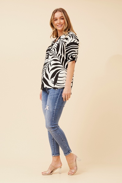 SHILPI LEAF PRINT BLOUSE