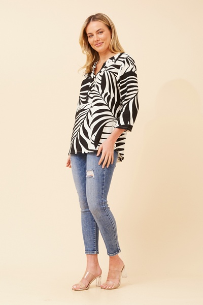 SHILPI LEAF PRINT BLOUSE