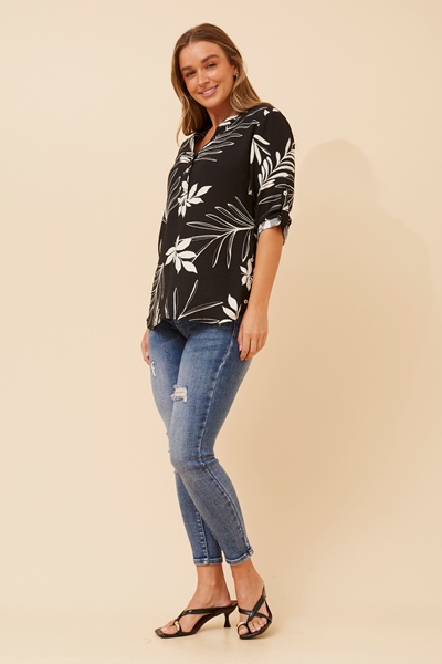 SHILPI LEAF PRINT BLOUSE
