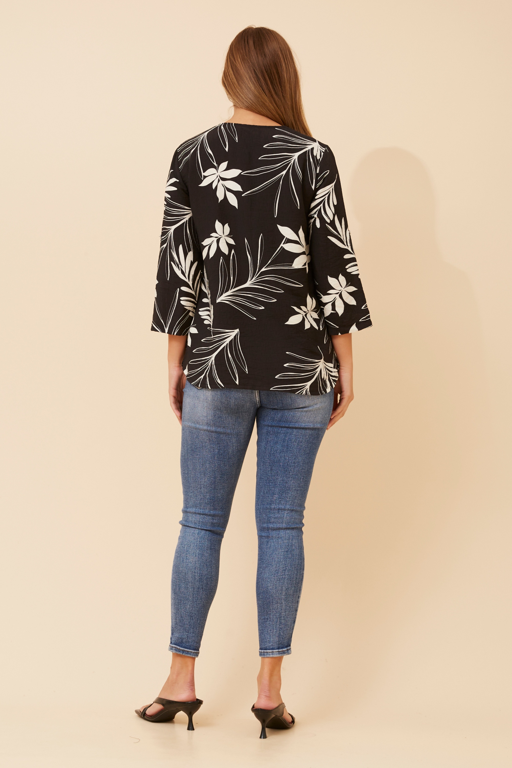 SHILPI LEAF PRINT BLOUSE