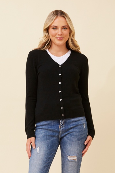 SHONTAY SOLID KNIT CARDIGAN