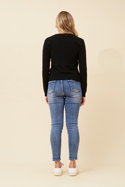SHONTAY SOLID KNIT CARDIGAN