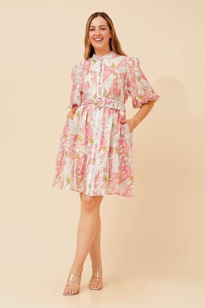 SIDONIA PAISLEY PRINT DRESS