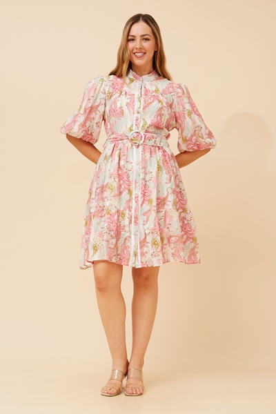SIDONIA PAISLEY PRINT DRESS