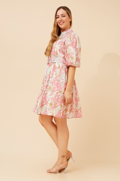 SIDONIA PAISLEY PRINT DRESS