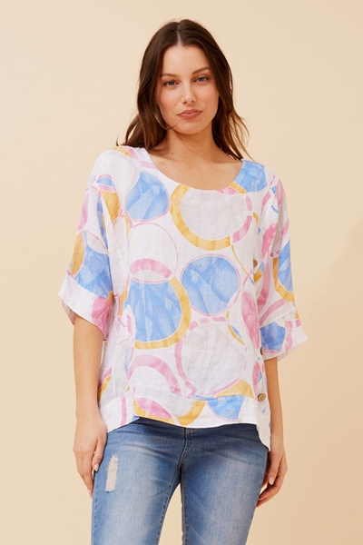SIEN ABSTRACT PRINT TOP