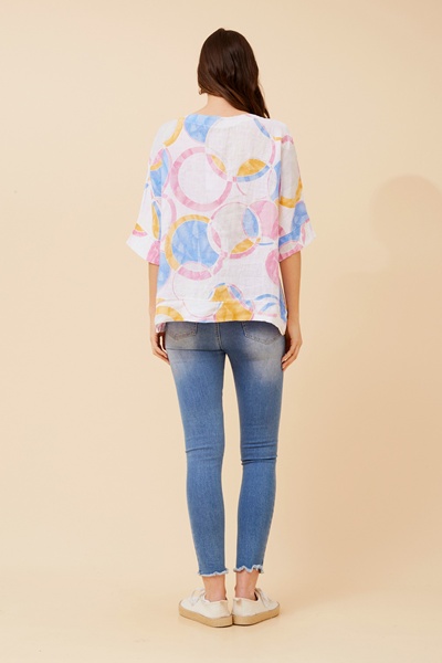 SIEN ABSTRACT PRINT TOP