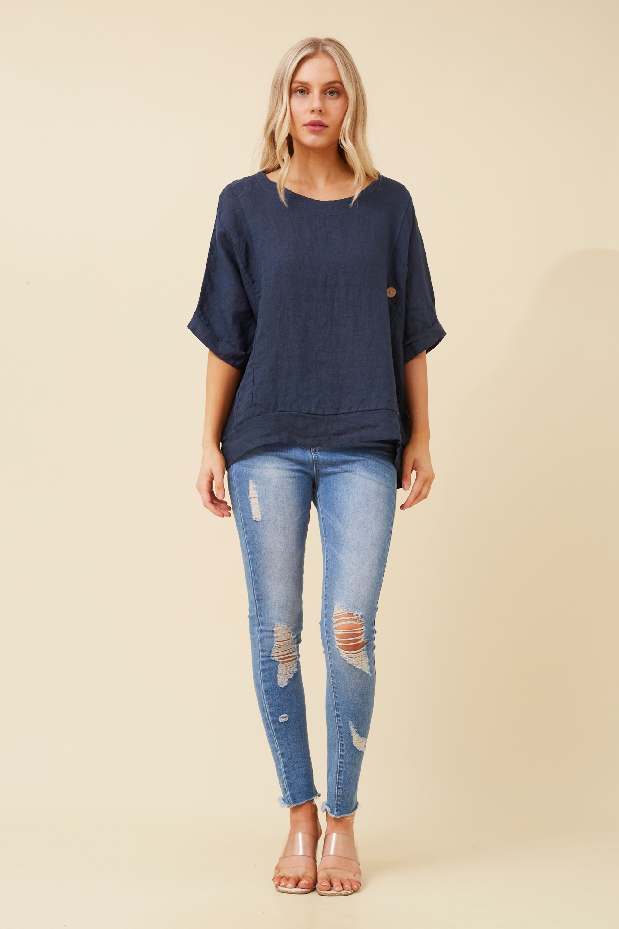 SIEN LINEN TOP