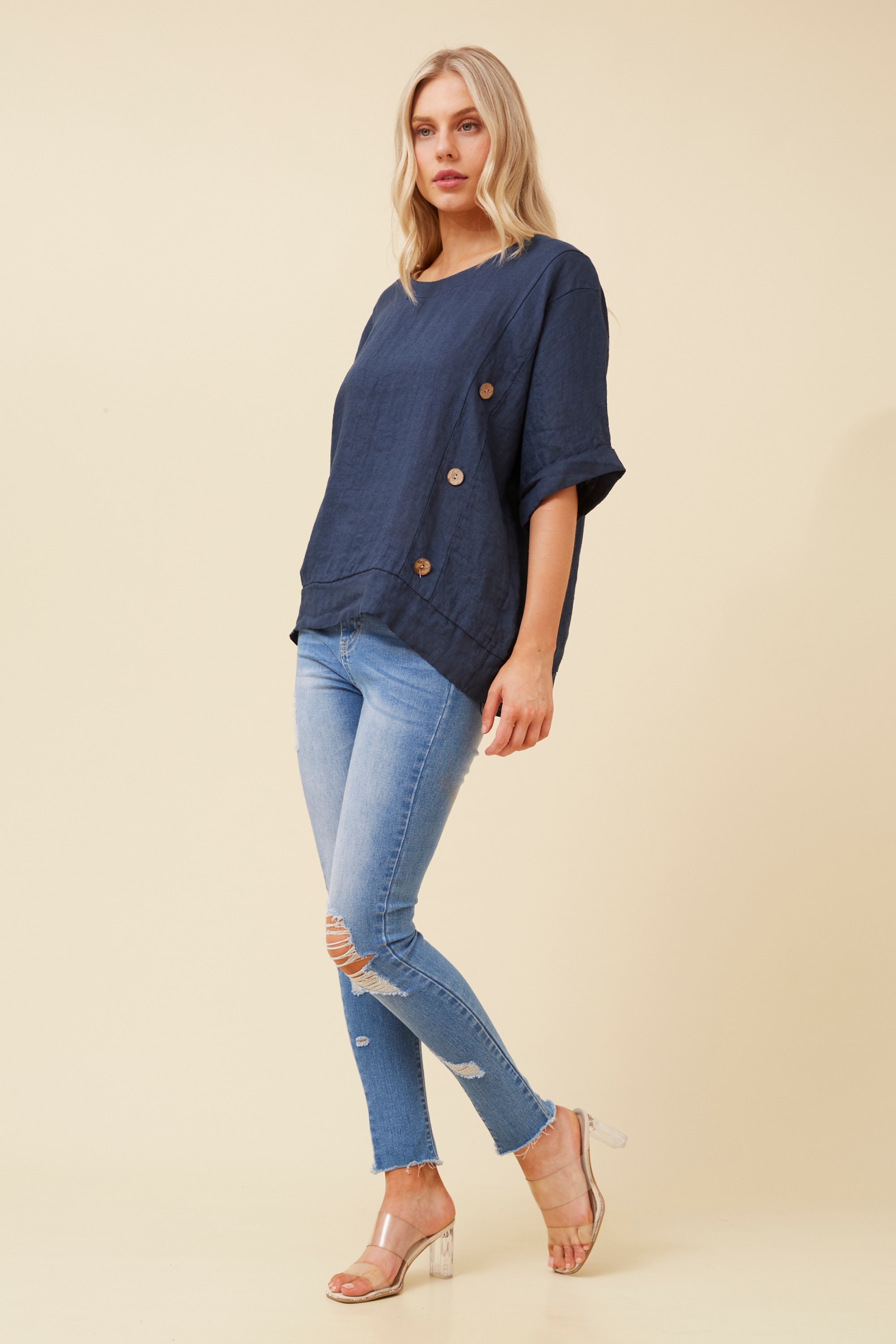 SIEN LINEN TOP