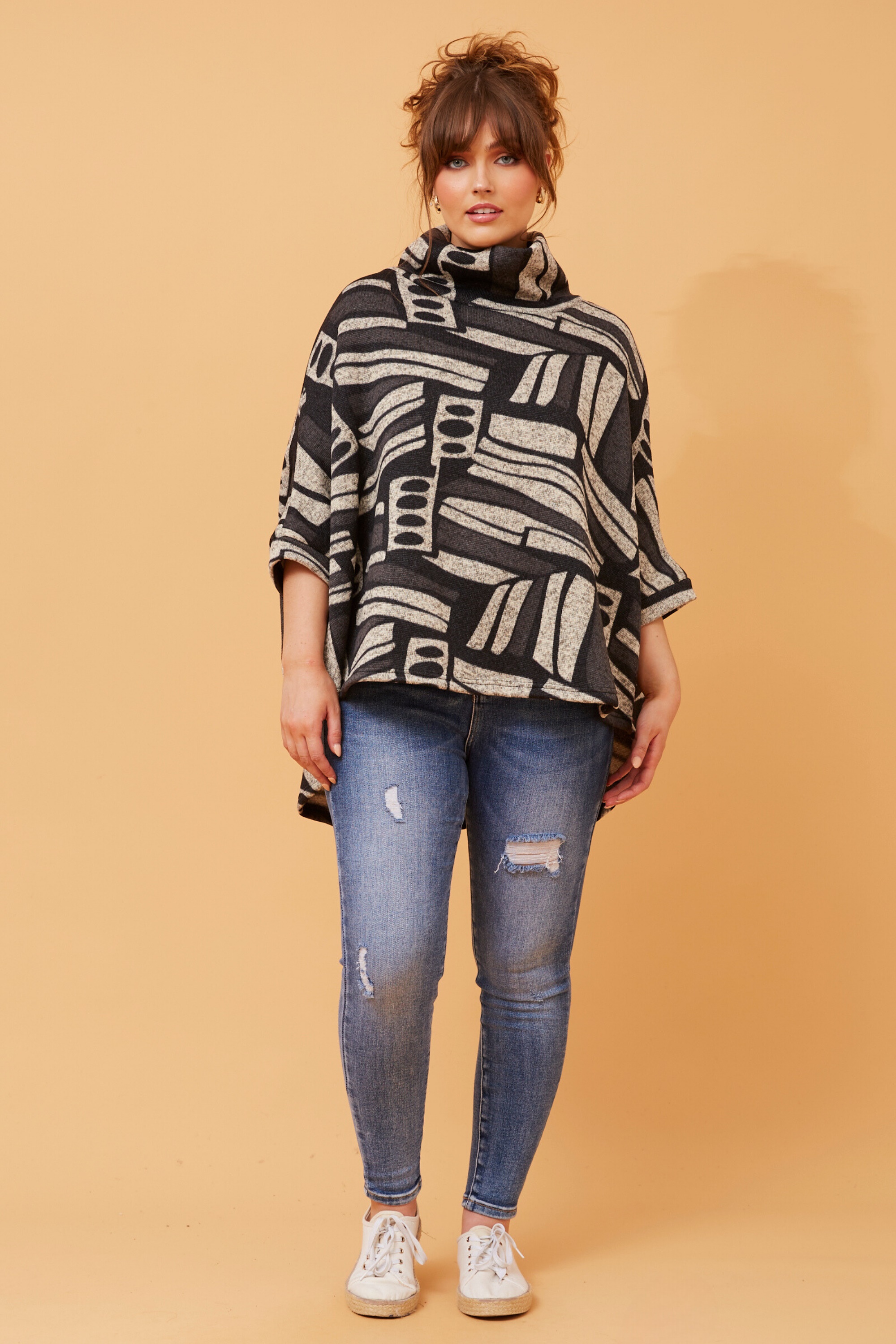 SIERRA ABSTRACT PRINT TOP