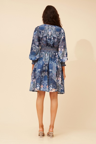 SINA ARABESQUE PRINT DRESS