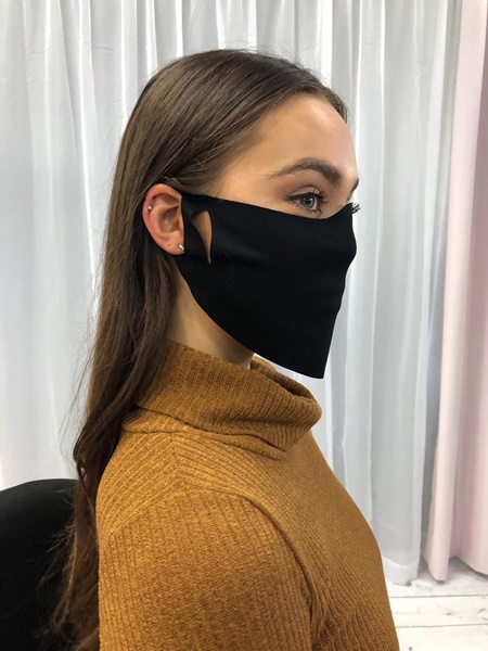 Single layer Jersey fabric face mask