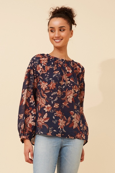 SINORA FLORAL BLOUSE