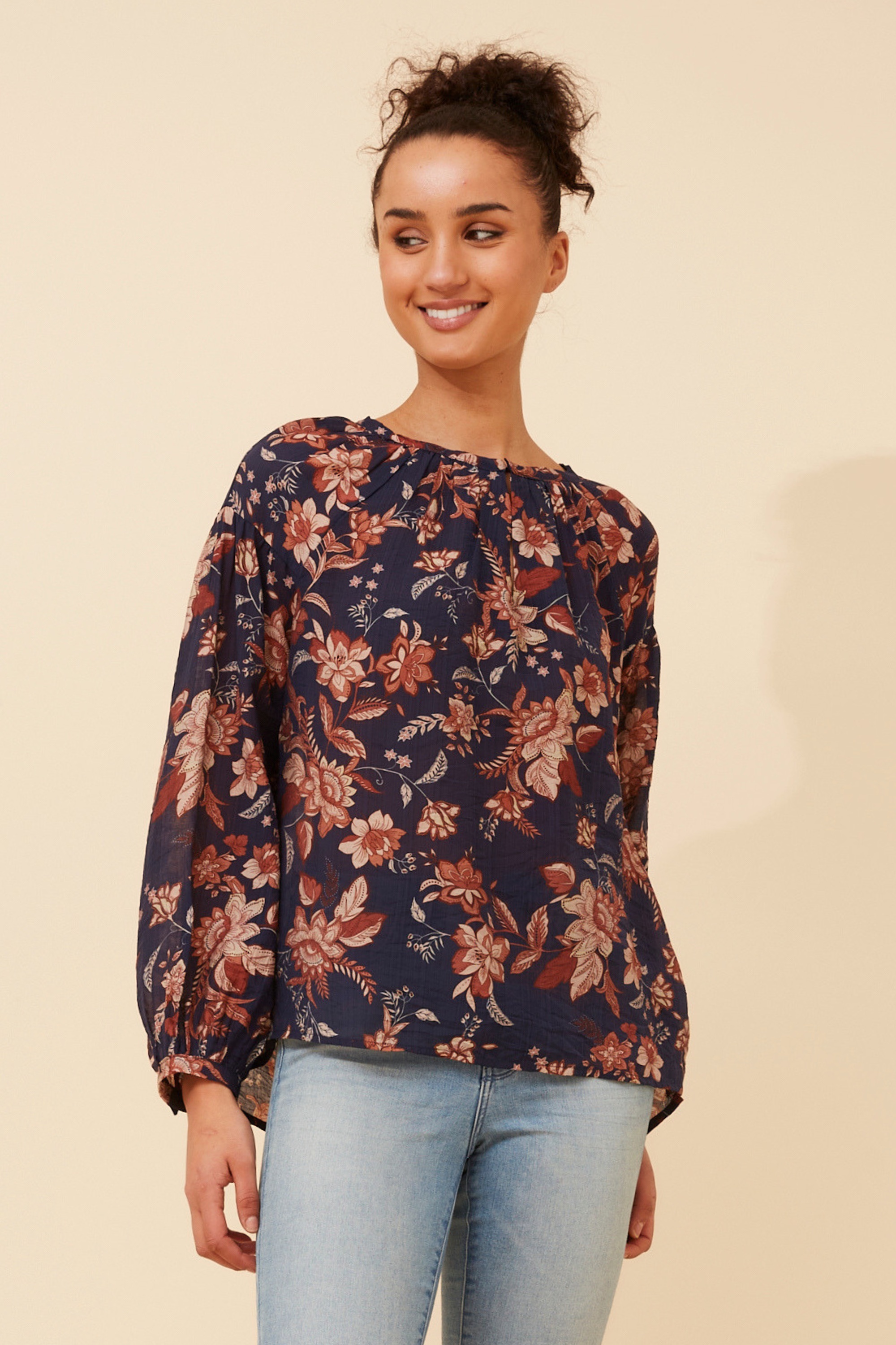 SINORA FLORAL BLOUSE