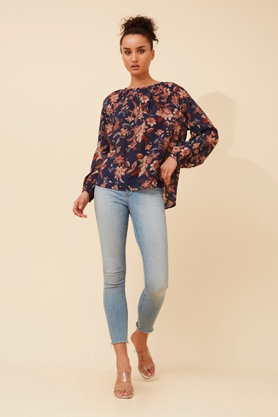 SINORA FLORAL BLOUSE