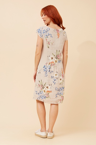 SISLEY FLORAL LINEN DRESS