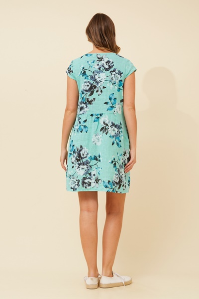 SISLEY FLORAL LINEN DRESS