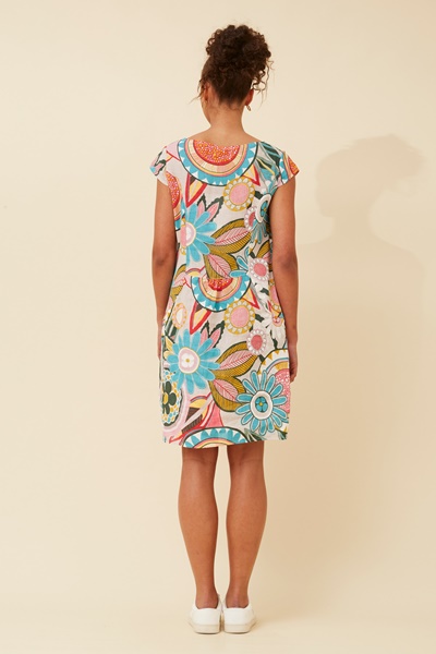 SISLEY FLORAL LINEN DRESS