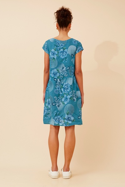 SISLEY FLORAL LINEN DRESS