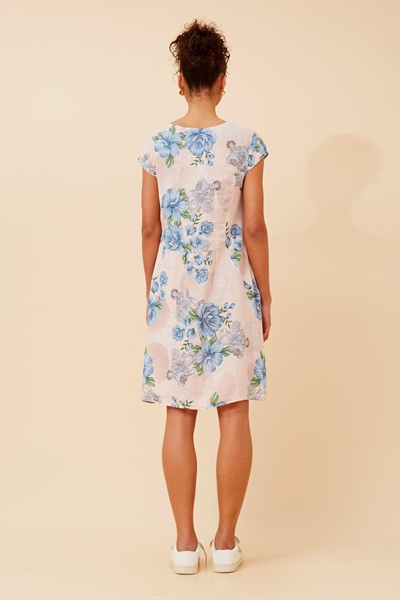 SISLEY FLORAL LINEN DRESS